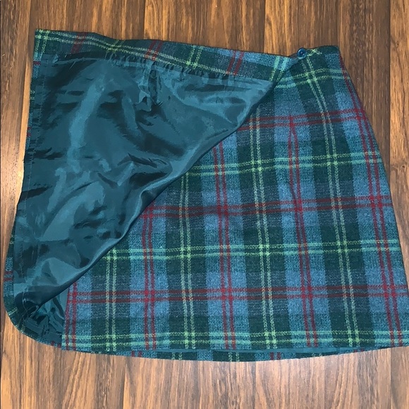 80’s Plaid Blanket Wrap Skirt by Eddie Bauer Legend For Four Generations main image 1